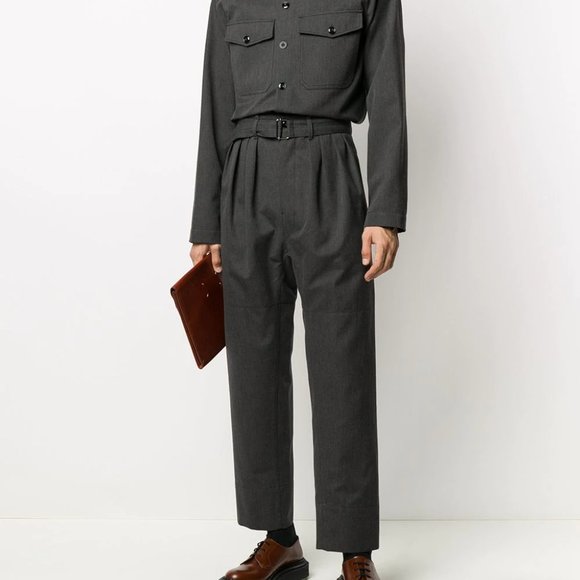 Lemaire pointed collar shirt jacket